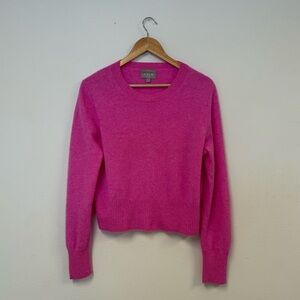 J. CREW CROPPED 100% CASHMERE SWEATER
